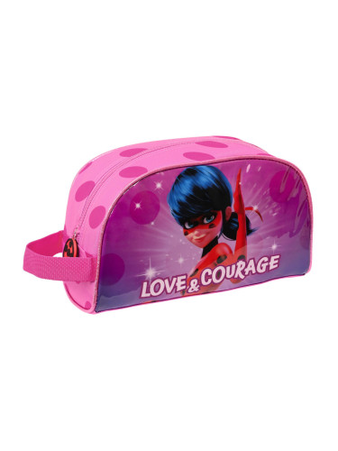 Ученически несесер Lady Bug Фуксия (26 x 16 x 9 cm)