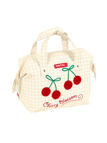 Ученически несесер Safta Cherry Бежов (26.5 x 17.5 x 12.5 cm)