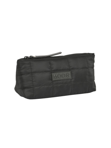 Ученически несесер Moos Negro Подложка Черен (23 x 12 x 8 cm)