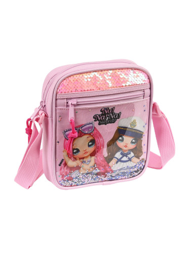 Чанта за Рамо Na!Na!Na! Surprise Sparkles Розов (16 x 18 x 4 cm)
