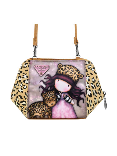 Чанта за Рамо Gorjuss Леопард (26 x 15,5 x 9,5 cm)