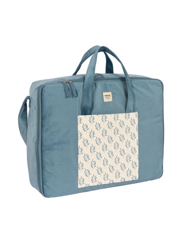 Куфар Safta Leaves цвят тюркоаз (50 x 40 x 14 cm)