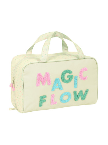 Ученически несесер Glow Lab Magic flow Бежов (31 x 14 x 19 cm)