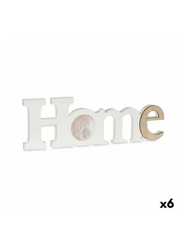 Рамка за снимки Home Бял Кафяв Дървен MDF (40 x 13,5 x 1,7 cm) (6 броя)