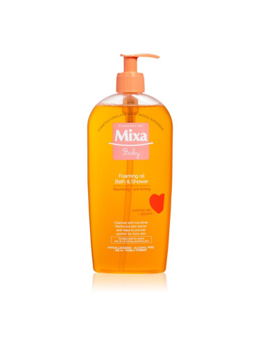 MIXA Baby пенесто олио за душ и вана 400 мл.
