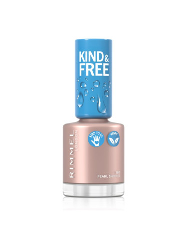 Rimmel Kind & Free лак за нокти цвят 160 Pearl Shimmer 8 мл.