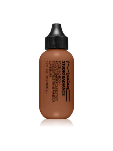 MAC Cosmetics Studio Radiance Face and Body Radiant Sheer Foundation лек фон дьо тен за лице и тяло цвят C8 50 мл.