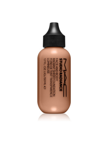 MAC Cosmetics Studio Radiance Face and Body Radiant Sheer Foundation лек фон дьо тен за лице и тяло цвят W4 50 мл.