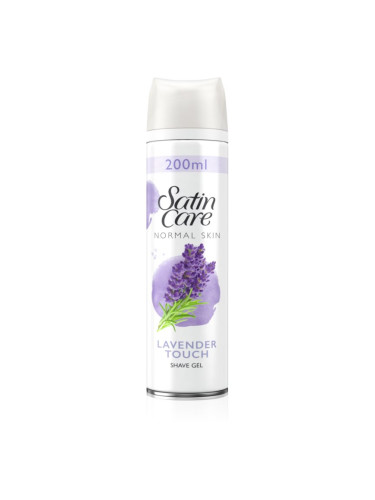 Gillette Satin Care Lavender Touch гел за бръснене за жени 200 мл.