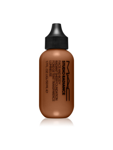 MAC Cosmetics Studio Radiance Face and Body Radiant Sheer Foundation лек фон дьо тен за лице и тяло цвят N6 50 мл.