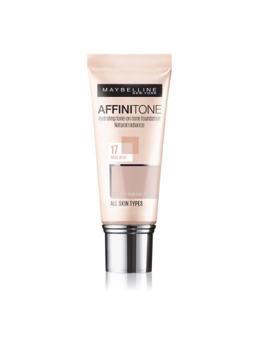 Maybelline Affinitone хидратиращ фон дьо тен цвят 17 Rose Beige 30 мл.