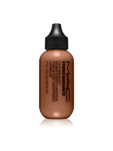 MAC Cosmetics Studio Radiance Face and Body Radiant Sheer Foundation лек фон дьо тен за лице и тяло цвят W5 50 мл.