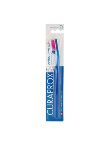 Curaprox Ortho Ultra Soft 5460 ортодонска четка за зъби за лица, носещи зъбни брекети 1 бр.