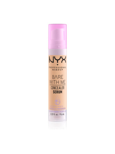 NYX Professional Makeup Bare With Me Concealer Serum овлажняващ коректор 2 в 1 цвят 04 Beige 9,6 мл.