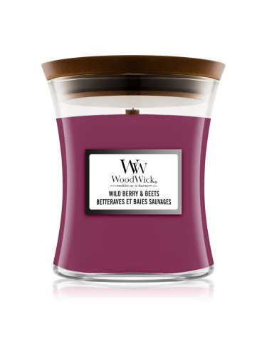 Woodwick Wild Berry & Beets ароматна свещ  с дървен фитил 275 гр.