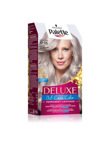 Schwarzkopf Palette Deluxe перманентната боя за коса цвят 10-55 240 Dusty Cool Blonde
