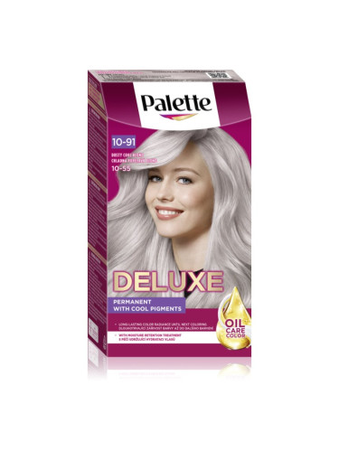 Schwarzkopf Palette Deluxe перманентната боя за коса цвят 10-91 (10-55) Dusty Cool Blonde 1 бр.
