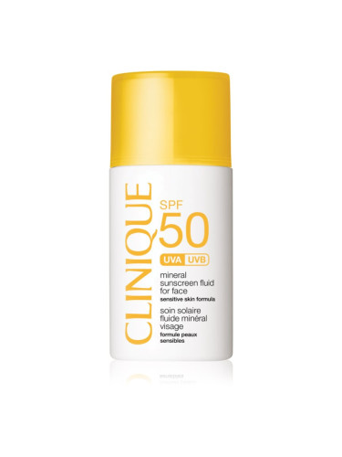 Clinique Sun SPF 50 Mineral Sunscreen Fluid For Face минерален слънцезащитен флуид за лице SPF 50 30 мл.
