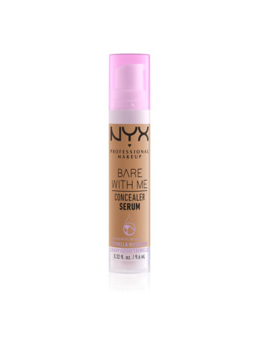 NYX Professional Makeup Bare With Me Concealer Serum овлажняващ коректор 2 в 1 цвят 08 - Sand 9,6 мл.