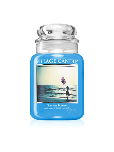Village Candle Summer Breeze ароматна свещ (Glass Lid) 602 гр.