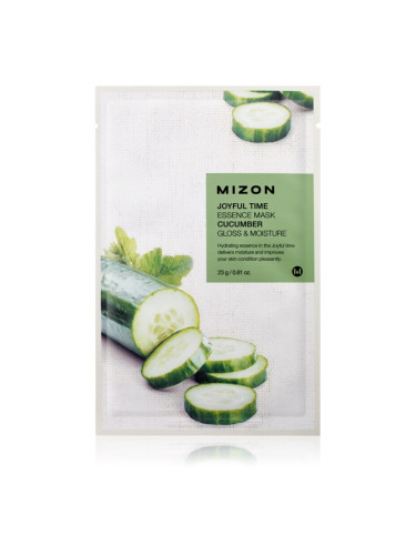 Mizon Joyful Time Cucumber платнена маска с озаряващ и хидратиращ ефект 23 гр.