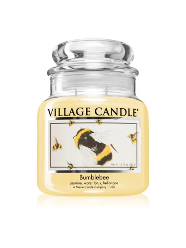 Village Candle Bumblebee ароматна свещ  (Glass Lid) 389 гр.
