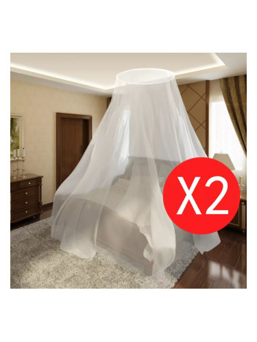 Sonata Мрежа против комари за легло, 2 бр, кръгла, 56x325x230 см