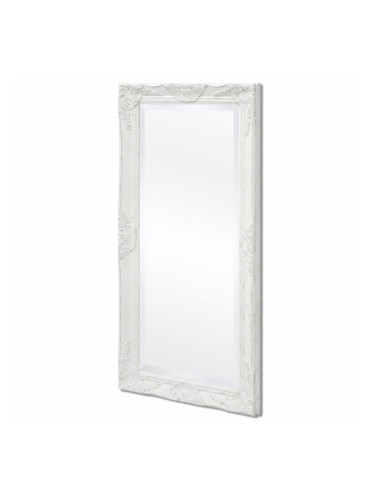 Sonata Стенно огледало, бароков стил 100х50 см, бяло