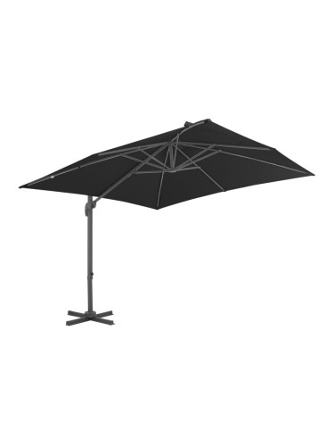 Sonata Градински чадър с преносима основа, антрацит