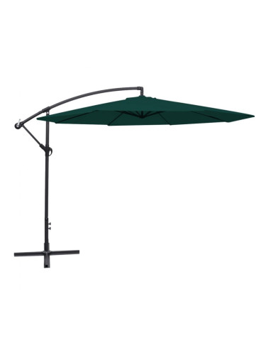 Sonata Свободновисящ чадър за слънце, 3.5 м, зелен