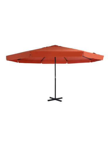 Sonata Градински чадър с алуминиев прът, 500 см, теракота
