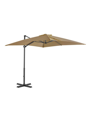 Sonata Градински чадър чупещо рамо с алуминиев прът 250x250 см таупе