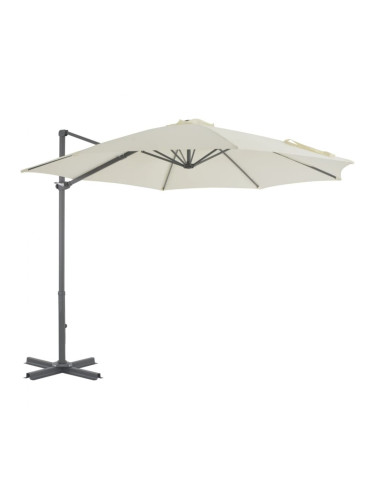 Sonata Градински чадър чупещо рамо с алуминиев прът 300 см пясъчен