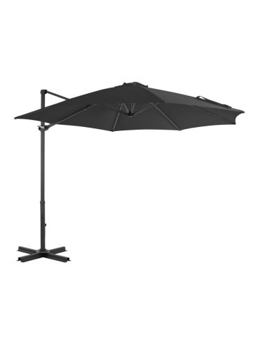 Sonata Градински чадър чупещо рамо алуминиев прът 300 см антрацит