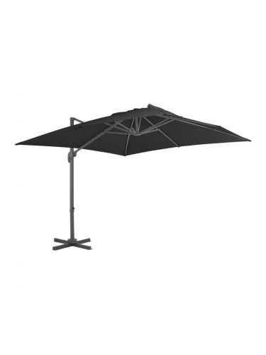 Sonata Градински чадър чупещо рамо алуминиев прът 300x300 см антрацит