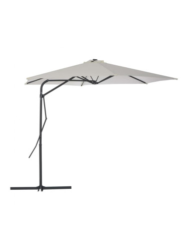 Sonata Градински чадър със стоманен прът, 300 см, пясъчен