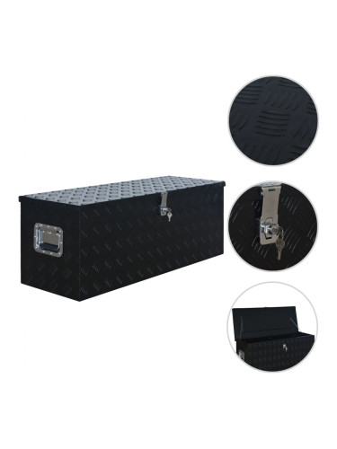 Sonata Алуминиева кутия, 1085x370x400 см, черна
