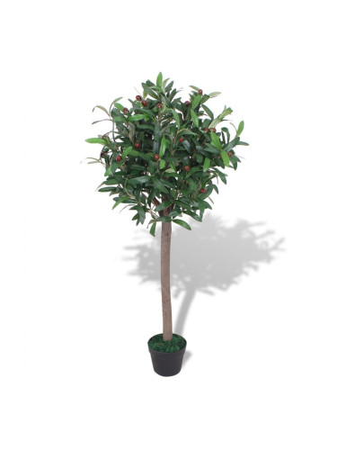 Sonata Изкуствено растение лавър със саксия, 120 см, зелено