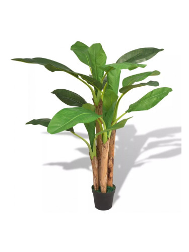 Sonata Изкуствено растение банан със саксия, 175 см, зелено