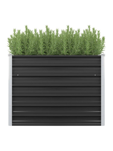 Sonata Градински плантер, антрацит, 100x40x77 см, поцинкована стомана