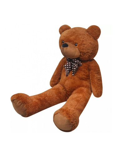 Мека плюшена играчка мече, XXL, кафяво, 100 см