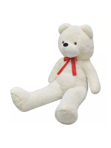 Мека плюшена играчка мече XXL, бяло, 100 см