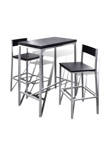 Комплект от маса и два стола, подходящи за кухни/барове/кафенета