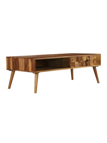 Sonata H Маса за кафе, шишам масив, финиш цвят пчелен мед, 110x50x37 cм