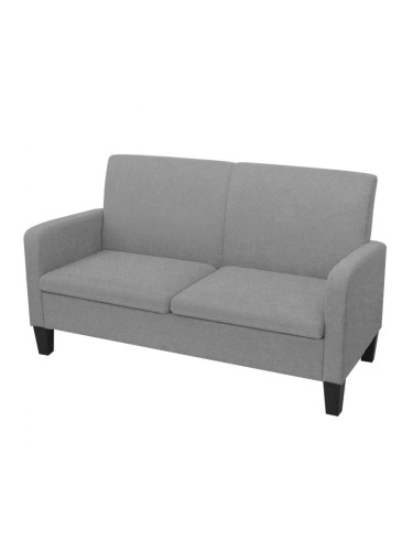 Sonata Двуместен диван, 135х65х76 см, светлосив