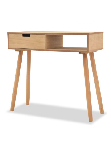 Sonata Конзолна маса, иглолистна дървесина масив, 80x30x72 cм, кафява