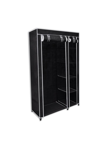 Sonata Сгъваем гардероб, черен, 110 x 45 x 175 см
