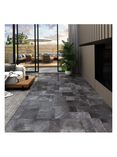Sonata PVC подови дъски самозалепващи 5,11 м² сива дървесна текстура