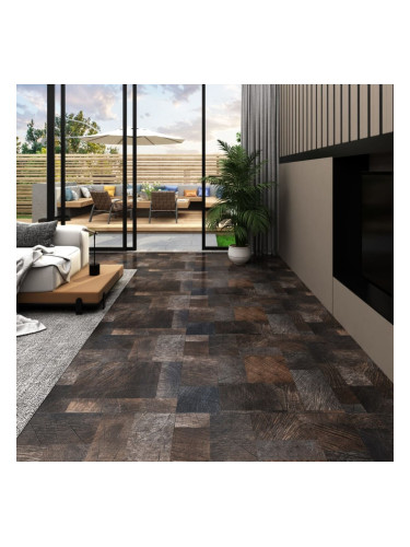 Sonata PVC подови дъски самозалепващи 5,11 м² кафява дървесна текстура