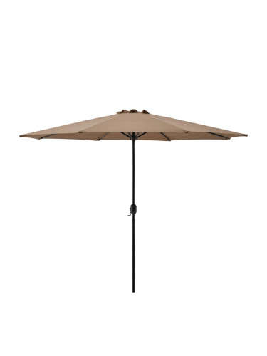 Градински чадър   Ø 300 x 230 cm, Бежов, водоусточив, Полиестер
